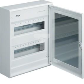 Skrzynka rozdzielcza 24PLE z przeźroczystymi drzwiami kremowa G44049001