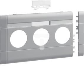 Maskownica z polem opisowym 3-krotna ABS bezhalogenowe (HFR) jasnoszara 120MM GB120317035
