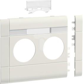 Maskownica z polem opisowym 2-krotna ABS bezhalogenowe (HFR) krem 120MM GB120219001
