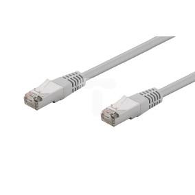 Kabel krosowy patchcord F/UTP kat.5e CCA szary 0,5m 73076