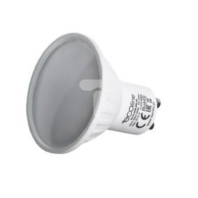 Żarówka LED GU10 6.0W 230V 400lm szybka matowa barwa ciepła 3000K ECOLINE D82-GU10-APM-060-3K