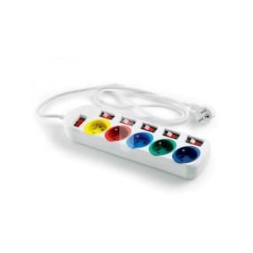 Przedłużacz z wyłącznikami ECONOMIC 5-gniazd z/u 1,5m /H05VV-F 3x1/ EPS-501,5W6