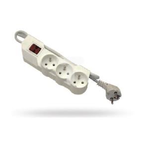 Przedłużacz z wyłącznikiem MODERN 3-gniazda z/u 1,5m /OMY 3x1/ MPS-301,5W