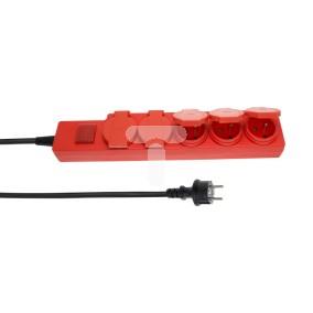 Przedłużacz warsztatowy EXTREME 5-gniazd z/u 3m IP44 H07RN-F 3x1,5 PW-503W