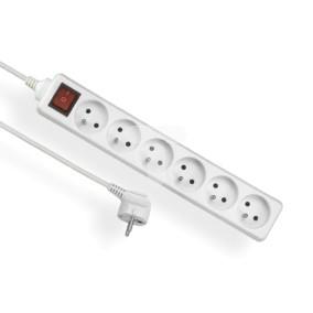 Przedłużacz z wyłącznikiem ECONOMIC 6-gniazd z/u 3m /H05VV-F 3x1/ EPS-603W