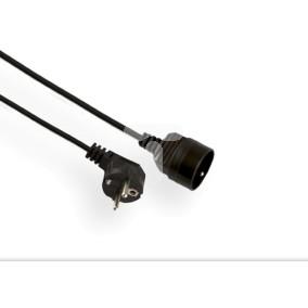 Przedłużacz ECONOMIC 1-gniazdo z/u 2m /H05VV-F 3x1/ czarny EPS-102-2