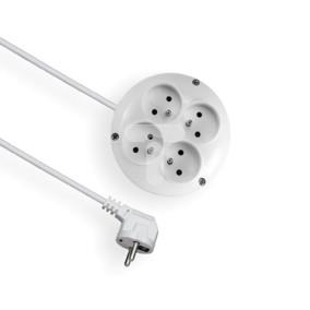 Przedłużacz okrągły 4-gniazda z/u 2m /OMY 3x1/ PSO-402