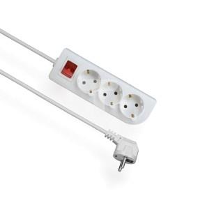 Przedłużacz z wyłącznikiem 3-gniazda z/u SCHUKO 1,5m /OMY 3x1/ PSCH-301,5W
