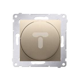 Simon 54 Ściemniacz obrotowy do LED ściemnialnych 230 V (moduł) 2–250 W złoty mat DS9L.01/44