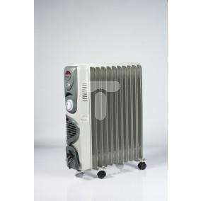 Grzejnik olejowy turbo+timer moc 11 żeberek 2500 W+400 W kolor szary VO0275