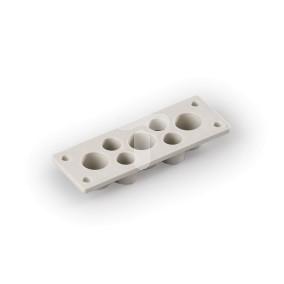Membrana TPE dla 3 kabli śr.21 mm+4xśr.15 mm, wielk. 1 135x47 F1155