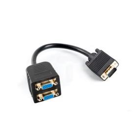 Adapter VGA D-Sub15 (M) - 2x VGA D-Sub15 (F) AD-0020-BK