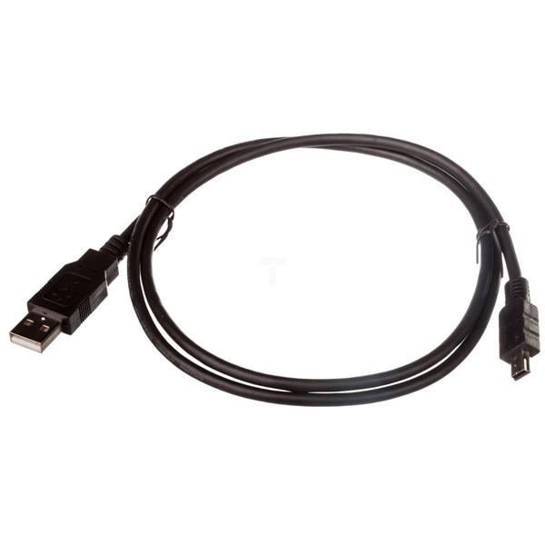 Kabel USB 1m czarny USB A/M wtyk - miniUSB B/M wtyk s/USB 2.0 AK-300108-010-S