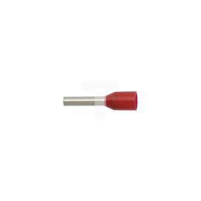 Końcówka tulejkowa izolowana 1mm2/8mm czerwona cynowana /100szt./