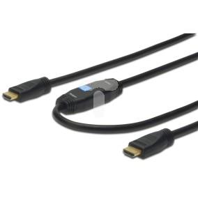 Kabel HDMI ze wzmacniaczem Highspeed 1.3 GOLD Typ A M/M AK-330105-200-S 20m AK-330105-200-S AK-330105-200-S