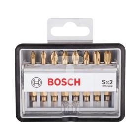 Zestaw końcówek wkręcających ROBUST SET SX2 (PZ1-3) MAXGRIP 8PC 2607002571 /8szt./