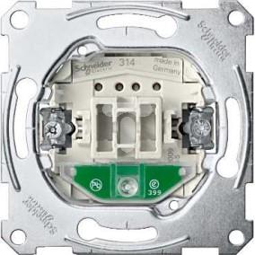 Merten System M Łącznik jednobiegunowy 10A 250V IP20 z podświetleniem mechanizm MTN3131-0000