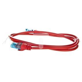 Kabel krosowy (Patch Cord) U/UTP kat.5e czerwony 1m DK-1512-010/R