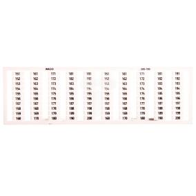 Ramka z oznacznikami 2x 151-200 209-709 /5szt./