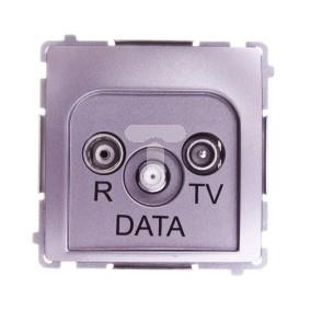 Simon Basic Gniazdo antenowe R/TV/DATA stal inox BMAD.01/21 WMUA-06xxxx-J013