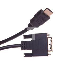 Kabel adapter HDMI Highspeed 1.3 Typ HDMI A/DVI-D(18+1), M/M czarny 5m AK-330300-050-S