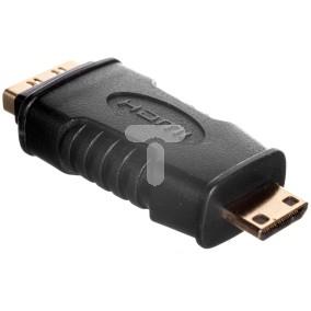 Adapter HDMI Highspeed 2.0 z Eth. Typ HDMI C/HDMI A, M/Ż czarny AK-330508-000-S AK-330508-000-S