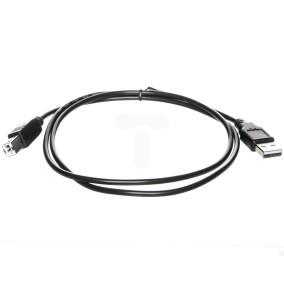 Kabel połączeniowy USB 2.0  Typ USB A/USB B, M/M czarny 1m AK-300102-010-S