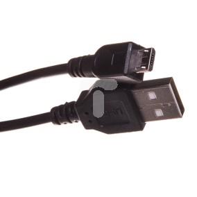 Kabel połączeniowy microUSB 2.0 Typ USB A/microUSB B, M/M czarny 1,8m AK-300127-018-S