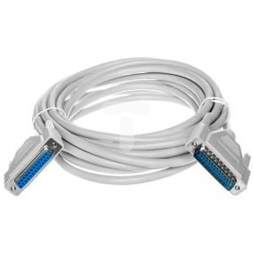 Kabel przedłużający LPT 1:1 Typ DSUB25/DSUB25, M/Ż beżowy 5m AK-610201-050-E