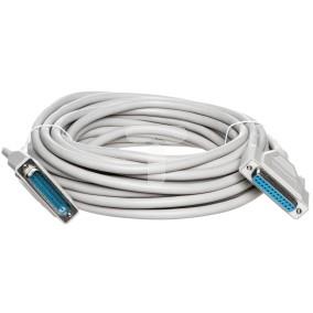 Kabel przedłużający LPT 1:1 Typ DSUB25/DSUB25, M/Ż beżowy 10m AK-610201-100-E