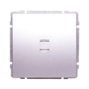 KOS66 Łącznik pojedynczy podświetlany aluminium 624011
