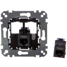 Merten System M Gniazdo komputerowe podwójne RJ45 kat.6 UTP mechanizm MTN4576-0002