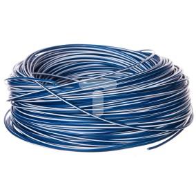 Przewód instalacyjny H05V-K 0,5 ciemnoniebieski z białym paskiem 4510921 /100m/