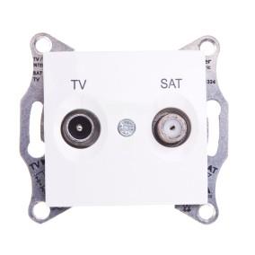 Sedna Gniazdo antenowe TV/SAT przelotowe 4dB  kremowe SDN3401923