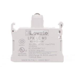 Oprawka z LED zielona 185-265V AC/DC LPXLEM3