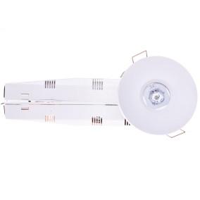 Oprawa awaryjna LED 1W 3h AXEP ECO IP20/20 1W (opt. otwarta) jednozadaniowa biała AXPO/1W/E/3/SE/X/WH