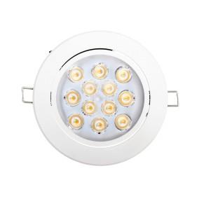 Oprawa downlight LED 12W 230V IP20 biały okrągly 840lm 3000K LAMPRIX LP-11-024