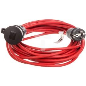 Kabel przedłużający (przedłużacz) 10m czerwony 1x230V IP44 AT-N05V3V3-F 3G1,5 1167464