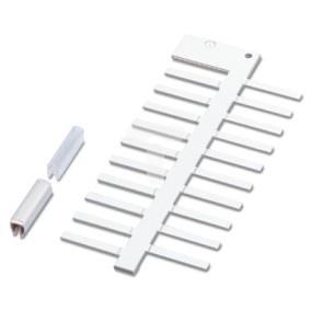 Szyldy opisowe przewodów wtykane nieopisane białe 23x4mm przewód 1,5-35mm PABA WH/23 1013779