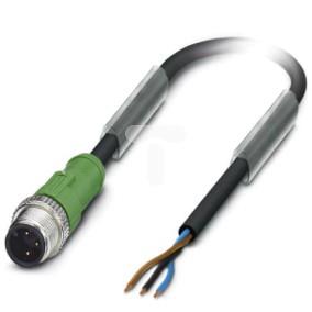 Kabel do czujników 3-piny wtyk prosty M12 wolny koniec 3m SAC-3P-M12MS/3,0-PUR 1668027