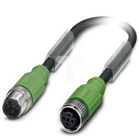 Kabel czujnika 4-piny wtyk prosty M12 gniazdo proste M12 3m SAC-4P-M12MS/ 3,0-PUR/M12FS SH