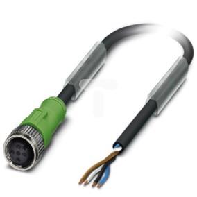 Kabel czujnika 4-piny gniazdo proste M12 wolny koniec 10m SAC-4P-10,0-PUR/M12FS 1683002