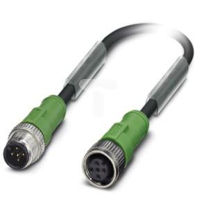 Kabel czujnika 5-pinów wtyk prosty M12 gniazdo proste M12 0,3m SAC-5P-M12MS/03-PUR/M12F 1681583