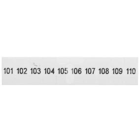 Oznaczniki 5mm /101-110/ biały ZB5 LGS FORTL 1050017:0101 /10szt./