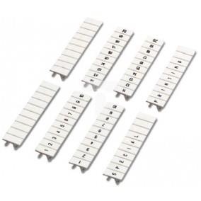 Taśma oznaczników złączek 3,5mm nieopisana ponacinana biała ZB 3,5 0829414 /10szt./