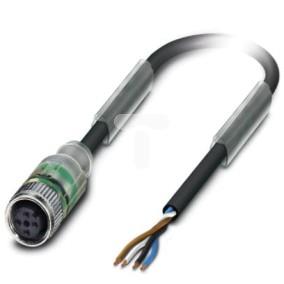 Kabel czujnika 4-piny gniazdo proste M12 5m SAC-4P- 5,0-PUR/M12FS-2L 1694826