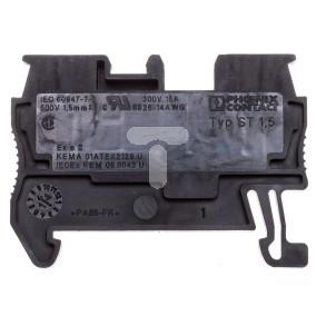 Złączka szynowa 2-przewodowa 0,08-1,5mm2 szara ST 1,5 BK 3037067