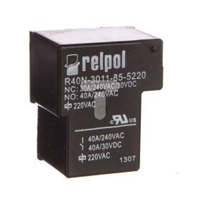 Przekaźnik przemysłowy 1P 40A 220V AC PCB R40N-3011-85-5220 2614752