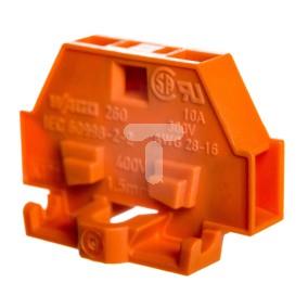 Złączka 2-przewodowa 1,5mm2 pomarańczowa z mocowaniem śrubowym 260-306 /50szt./