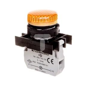 Lampka sygnalizacyjna 100-250V AC/DC żółta T0-B0S0XS